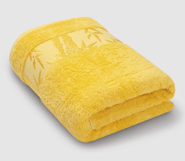 полотенце желтое бамбук